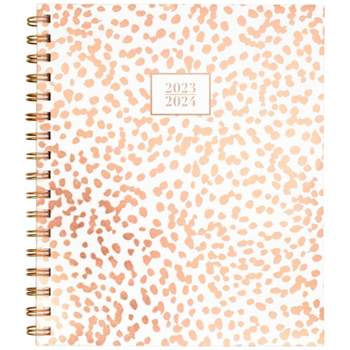 Cambridge 2023-24 Academic Planner 8.75"x6.875" Weekly/Monthly Sahara White/Rose Gold