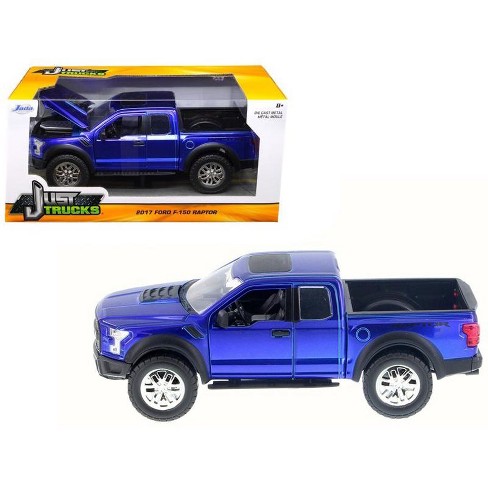 2017 Ford F 150 Raptor Pickup Truck Blue 124 Diecast Model Car By Jada