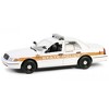 2009 Ford Crown Victoria Police Interceptor White w/Yellow and Red "Illinois State Police" 1/24 Diecast Model Car by Greenlight - 2 of 3