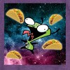 Girls' - Invader ZIM - GIR Loves Tacos in Space Fitted Short Sleeve Graphic T-Shirt - 2 of 4