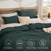 2/3 Pcs Waffle Comforter Set Soft Cotton Bedding Set Premium Cotton Cover with Polyester Fill for All Seasons - 4 of 4