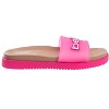 bebe Women's Casual Pool Slide Sandals with Translucent Upper and Logo Patch - 2 of 4