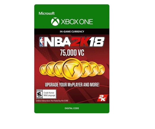 NBA 2K18: 75,000 Virtual Currency - Xbox One (Digital)