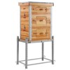 Aivituvin Large Wooden Bee Hive | Bee Box with Metal Frame, Beeswax Coating-AIR104 - image 2 of 4