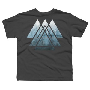 Boy's Design By Humans Misty Forest Sacred Geometry By Maryedenoa T-Shirt - 1 of 3