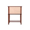 Gulches Sleek Cherry Nightstand with Open Storage Shelf, Easy Assembly & Sturdy Build, Modern Decor Fit - 2 of 4
