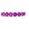 SHINE by Sterling Forever Sterling Silver Rainbow CZ Eternity Band Ring - 3 of 3