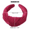 Unique Bargains Women's Velvet Wide Knotted headband for headband Hair Hoop Hair Accessories 1 Pc - 4 of 4