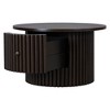NicBex 30.5" Farmhouse Round Coffee Table,Side Table with Drawer,Vertical Slat Base End Table,Rustic Center Table for Living Room,Bedroom - 2 of 4
