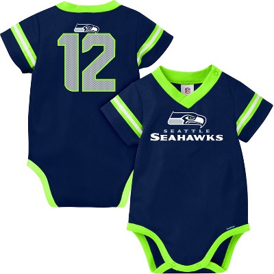 Gerber Nfl Baby Boys' Short Sleeve Jersey Bodysuit, Seahawks, 18 Months :  Target