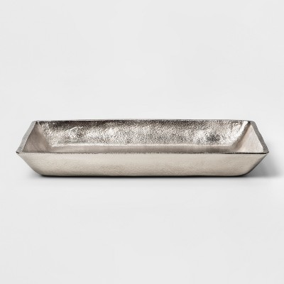 silver decorative tray