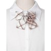 INSPIRE CHIC Women's Pre-tied Plaid Adjustable Elastic Band Casual Bow Ties - 4 of 4