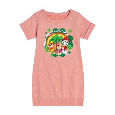 - Paw Patrol - Undercover Leprechauns Graphic Short Sleeve Fleece Dress