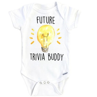 Trivia Buddy Onesie® Baby Boy Girl Clothes Infant Bodysuit Funny Cute Newborn GS1