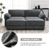 CIPACHO Free Combination Modular Convertible Sectional Sofa Bed Set, 4 Seat Upholstered Sleeper Corner Couch, Deep-Seat Loveseat with Ottoman,Colors - 3 of 4