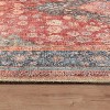 World Rug Gallery Marin Red Medallion Traditional Indoor Rug – Flatweave, Washable Surface with Non-Slip Backing - 3 of 4