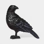Plastic Matte Black Raven Halloween Decorative Sculpture - Hyde & EEK! Boutique™