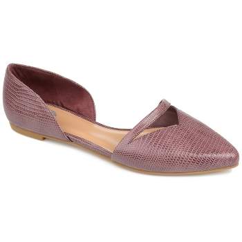 Journee Collection Womens Ameena Slip On Square Toe Mules Flats Purple 8 :  Target