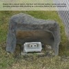 Gardenised Decorative Outdoor Weather-Resistant Artistic Artificial Faux Stone Rock, Garden Patio Granite Grey Fiberglass Stone - 2 of 4