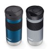 Contigo SNAPSEAL Insulated Stainless Steel Travel Mug with Grip, 16 oz, Blueberry Transparent Satin & Gold Morel, 2-Pack - 2 of 4