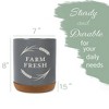 Elanze Designs Farm Fresh Country Kitchen Wheat Laurel Ceramic Cork Bottom Gray Large Capacity Utensil Holder Crock for Countertop Storage, Stylish & - 2 of 4