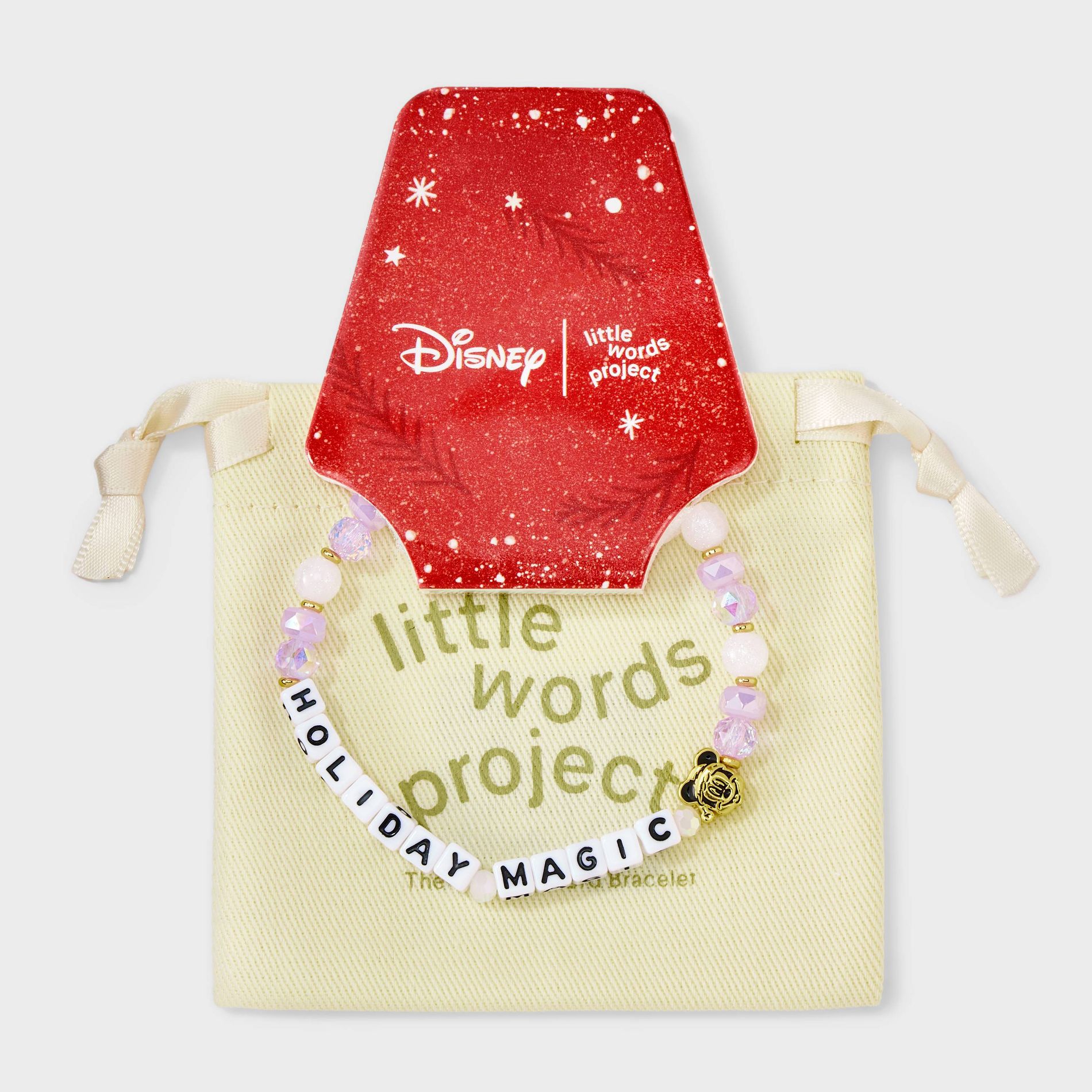 Little Words Project x Disney Mickey "Holiday Magic" Beaded Bracelet