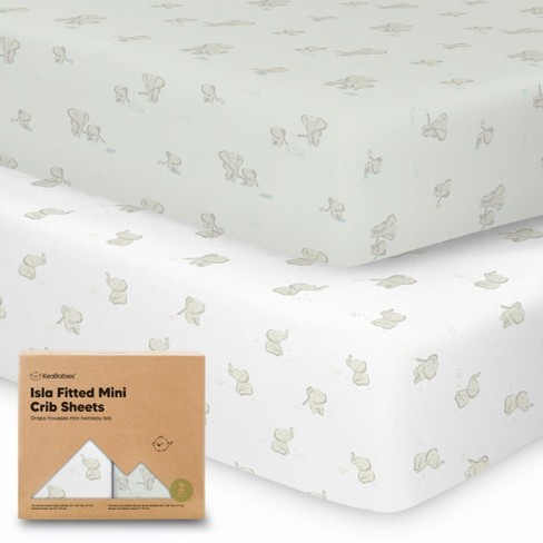 Keababies 2 pack Isla Mini Crib Sheets Pack And Play Sheets Fitted Pack N Play Sheets Fitted Crib Sheet elly Target