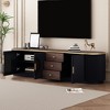 Modern TV Stand for TVs Up to 80", 70.8'' Entertainment Center with 3 Drawers, Media Console Cabinet, Storage Cabinet for Living Room Bedroom - 2 of 4