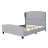 Merax Wingback Linen Upholstered Platform Bed - 4 of 4