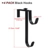 Unique Bargains Hanging Pool Equipment Adjustable Double Fence Hooks Pool Pole Hanger 4 Pcs - 2 of 4