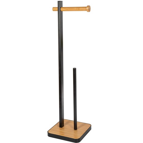 Metal Toilet Paper Holder Stand Matte Black - Hearth & Hand with Magnolia