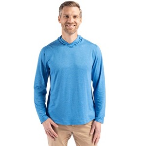 Cutter & Buck Coastline Epic Comfort Recycled Mens Hooded Shirt - 1 of 2