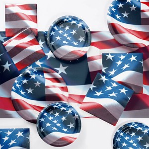 Creative Converting Freedom Flag Tableware Kit 8ct - 1 of 4