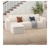 107 Inch Cloud Modular Sofa with L-Shape Chaise Deep Seat & 3 Pillows Modern Sofa Couch For Living Room Apartment Space Saving No Assembly - 3 of 4