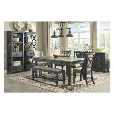 Transitional Black Lighted Display Cabinet with Roomy Drawers