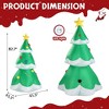 NAYSAYE Christmas Inflatable Holiday Decorations 6.9FT Tree with Star Topper and Ornaments, Green and Red, 43.3"*43.3"*82.7" - 4 of 4