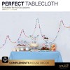 Plastic Tablecloth Disposable, Tablecloths for Rectangle Tables 54 inch. x 108 inch. Fits Tables Up to 8 Feet, Table Cloth for Party - SparkSettings - 4 of 4