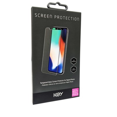 Key Tempered Glass Screen Protector for iPhone X/Xs - Clear