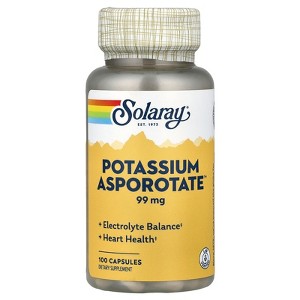 Solaray Potassium Asporotate™, 99 mg, 100 Capsules - 1 of 4