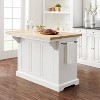 Crosley Julia Wood Top Kitchen Island White: Traditional Style, Towel Bar, 5 Drawers, 2 Doors - image 4 of 4