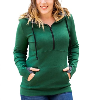 Women's Evergreen Half Zip Hoodie - Michelle Mae