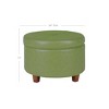 Large Round Storage Ottoman - HomePop - image 2 of 4