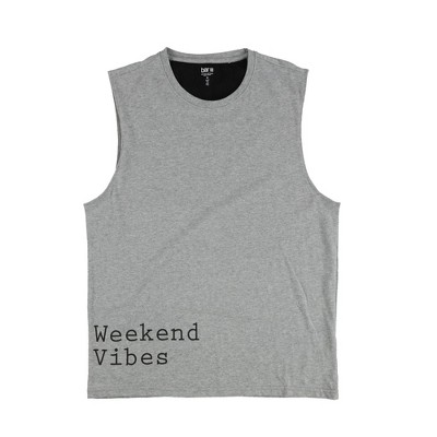 bar III Mens Weekend Vibes Pajama Tank Top