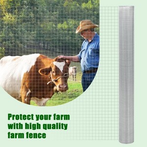 23-Gauge Hardware Cloth, 1/4 Inch Wire Fence, Chicken Wire Fence, Hot-Dip Galvanized Welded Cage Wire Mesh Roll, 48'' x 50 Ft Metal Mesh Wire - 1 of 4