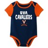 NCAA Virginia Cavaliers Infant Boys' 3pk Bodysuit - 4 of 4