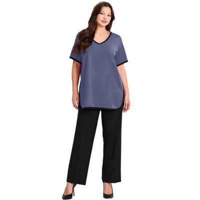 Avenue Women's Plus Size Contrast Tee