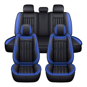 GOTGELIF PU Leather Car Seat Covers Set Universal Fit for 5 Seats, Waterproof & Non-Slip - 1 of 4