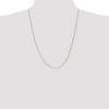 Black Bow Jewelry 0.8mm 10k Yellow Gold Solid Spiga Chain Necklace - 2 of 4