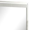 Royal Hampton Dresser Mirror, Rectangular Gray Reeded Wood, Silver Trim, 38x40 - 3 of 4