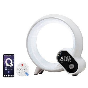 Rossetta Smart Kids' Night Table Lamp White - 1 of 2
